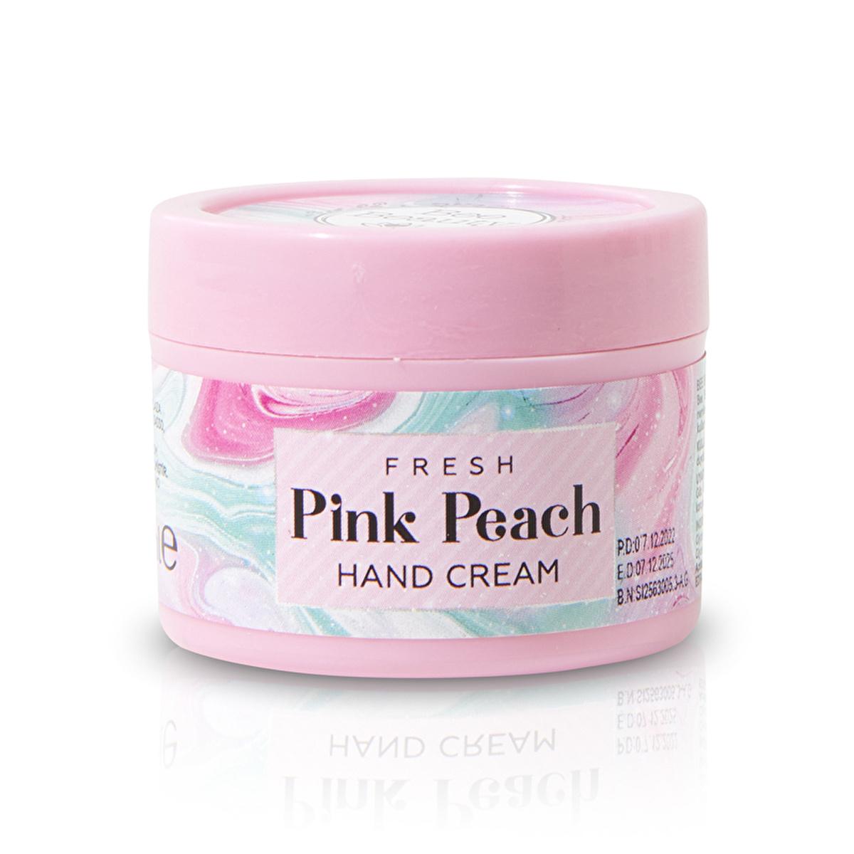 Bee Beauty Fresh Pink Peach Hand Cream: Fast Absorbing, Moisturizing, and Softening for Dry Skin - 1.01 fl oz by Beauty Care Bag