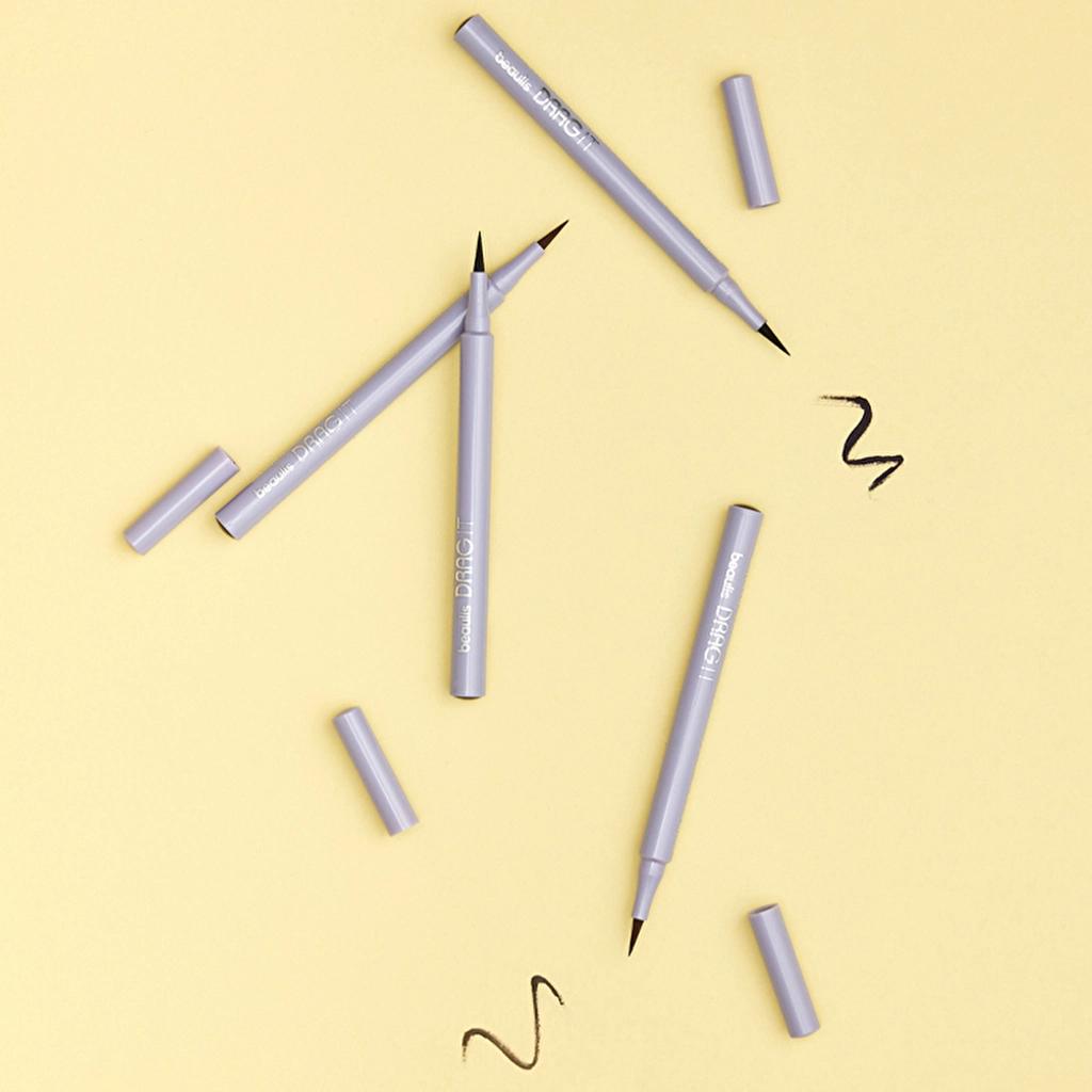 Beaulis Drag It Felt-Tip Eyeliner 196 Brown for Precise Lines by Beauty Care Bag