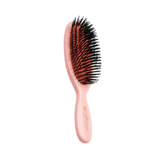 Mason Pearson Pocket Boar Bristle B4 Pink Hair Brush: Shine & Health On-the-Go. Premium Quality, Travel-Friendly, Stimulates Hair Growth by Beauty Care Bag