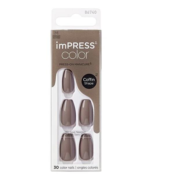 Impress Color self-adhesive press-on nails, Medium Dusk Till Dawn