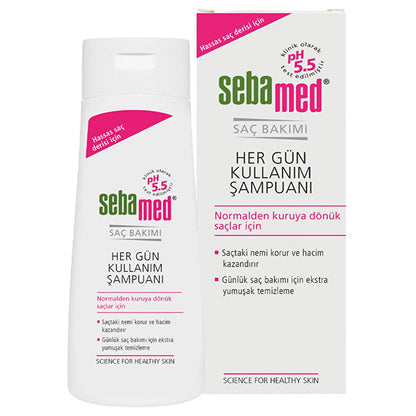 Sebamed Daily Use Shampoo - Gentle Cleansing for Dry, Weak, Thin Hair - Adds Shine and Vitality - Frequent Wash Shampoo by Beauty Care Bag