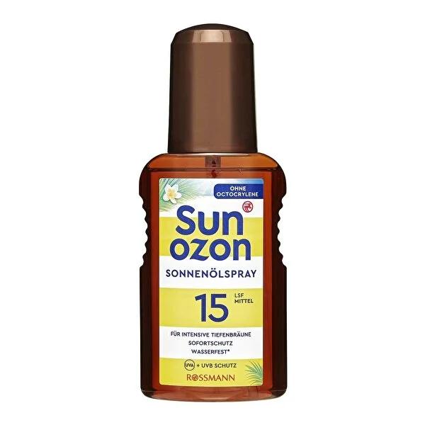 Sunozon Sunscreen Oil SPF 15 - Water-resistant, Dermatologically Tested Sun Protection for Normal to Tanned Skin by Beauty Care Bag