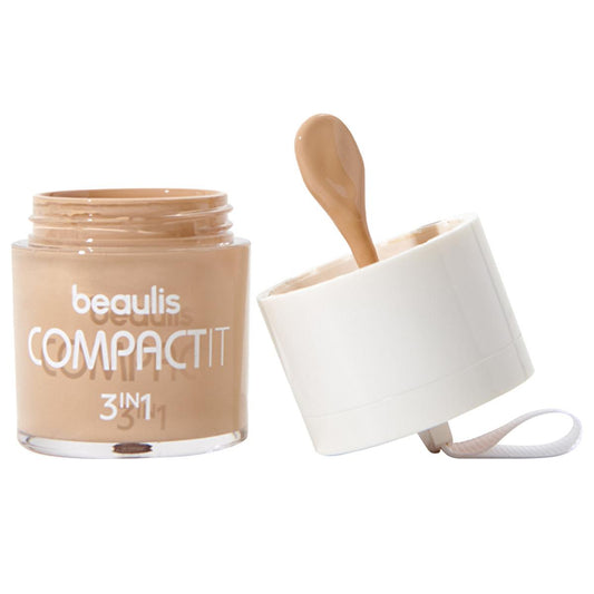 Beaulis 3-in-1 creme compact makeup palette