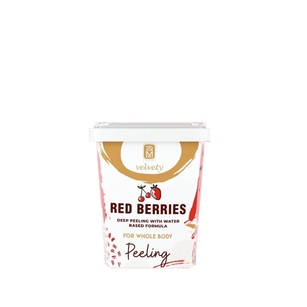 IDM Velvety Red Fruit Oil-Based Body Scrub 400ml - Natural Exfoliant for Smooth Skin by Beauty Care Bag