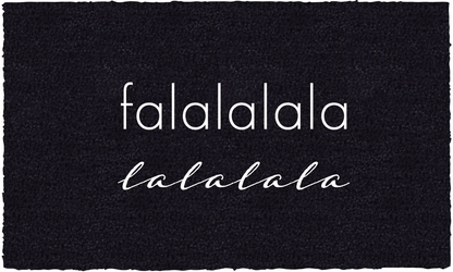 FaLalalalalalala by Coco Mats N More