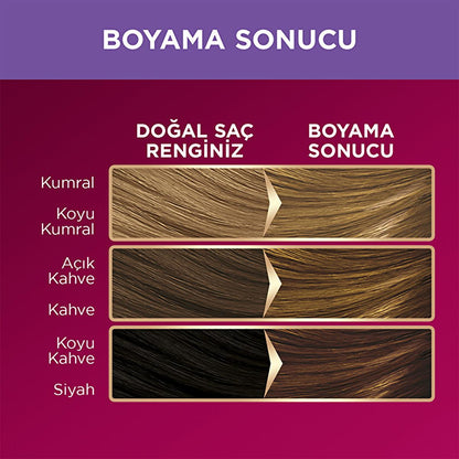 Palette Deluxe KŸllŸ A�õk Kumral Hair Dye: Intense Light Ash Blonde Color, Perfect Grey Coverage & Long Lasting Shine by Beauty Care Bag