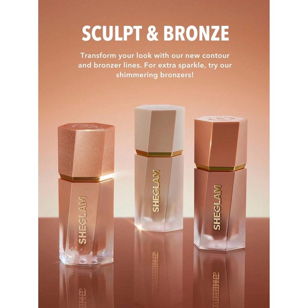 Sheglam Sun Sculpt Liquid Contour in Soft Tan for Definition by Beauty Care Bag