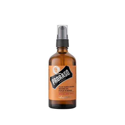 Proraso Wood Spice Beard Oil: Condition & Soften Your Beard + Masculine Wood Scent - 3.4 fl oz by Beauty Care Bag