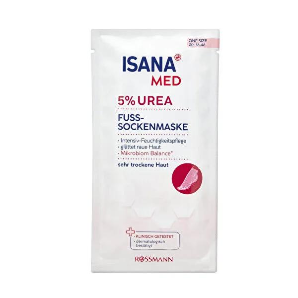 Isana Med: Intensive Urea Foot Mask for Dry, Cracked Feet - Vegan & Dermatologically Tested Treatment by Beauty Care Bag