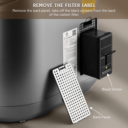 Kitchen Composter Replacement Filter 2-Pack by Airthereal