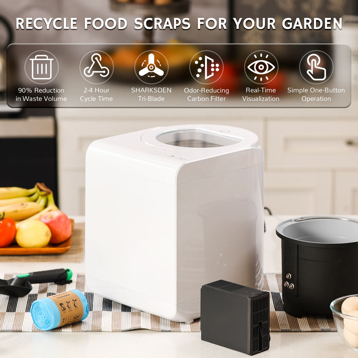 Revive V500 Electric Kitchen Composter, Visual Version by Airthereal