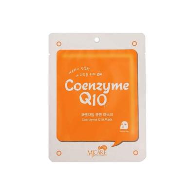 MjCare Coenzyme Q10 Face Mask - Age-Defying Skincare with Hyaluronic Acid, Hydrating & Single-Use by Beauty Care Bag