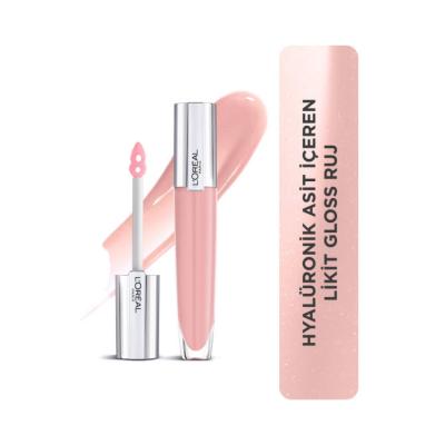 Loreal Paris Brilliant Signature Plump: Achieve Fuller, Hydrated Lips with Hyaluronic Acid - Non-Sticky Plumping Lip Gloss for Lasting Shine by Beauty Care Bag