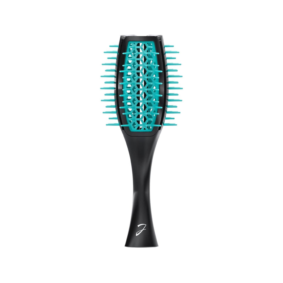 Janeke Tulip Brush Detangling Hair Brush Black & Blue by Beauty Care Bag