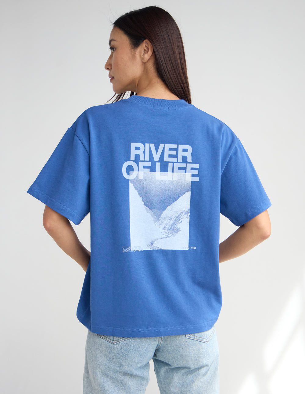 River of Life Heavyweight Tee by Elevated Faith
