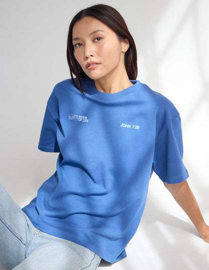 River of Life Heavyweight Tee by Elevated Faith