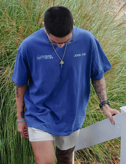 River of Life Heavyweight Tee by Elevated Faith