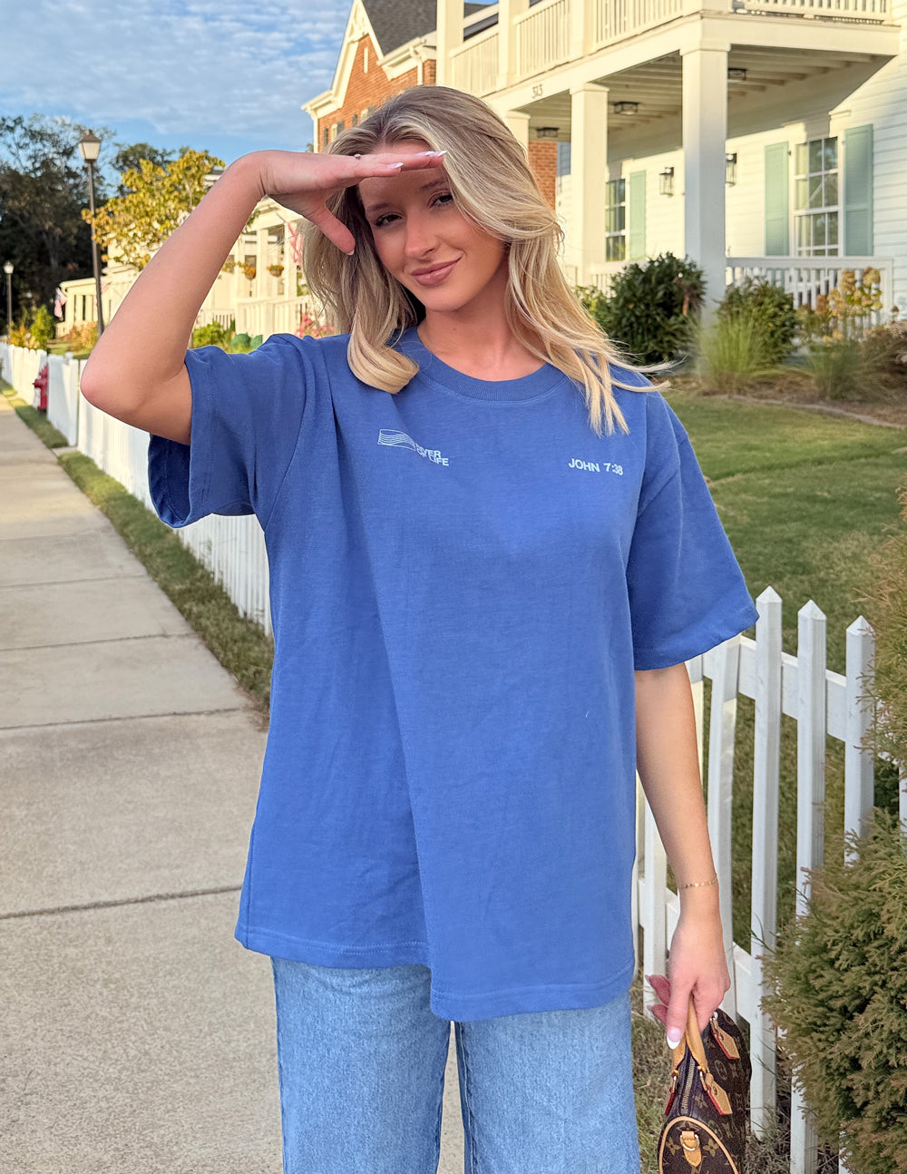 River of Life Heavyweight Tee by Elevated Faith