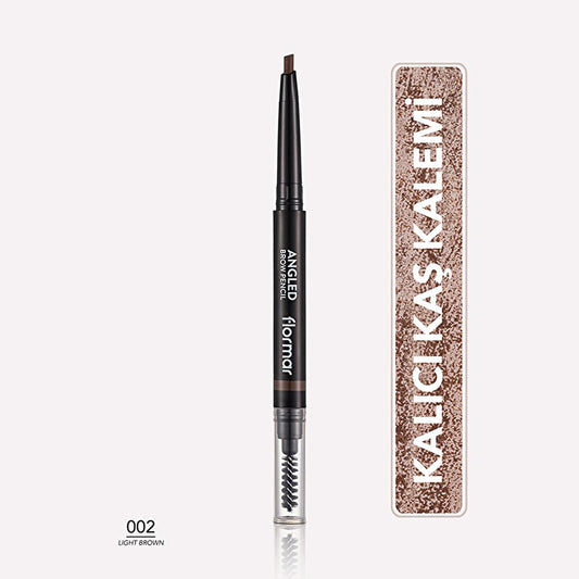 Flormar Light Brown Angled Eyebrow Pencil: Define & Shape Brows for a Natural, Smudge-Proof Look All Day by Beauty Care Bag
