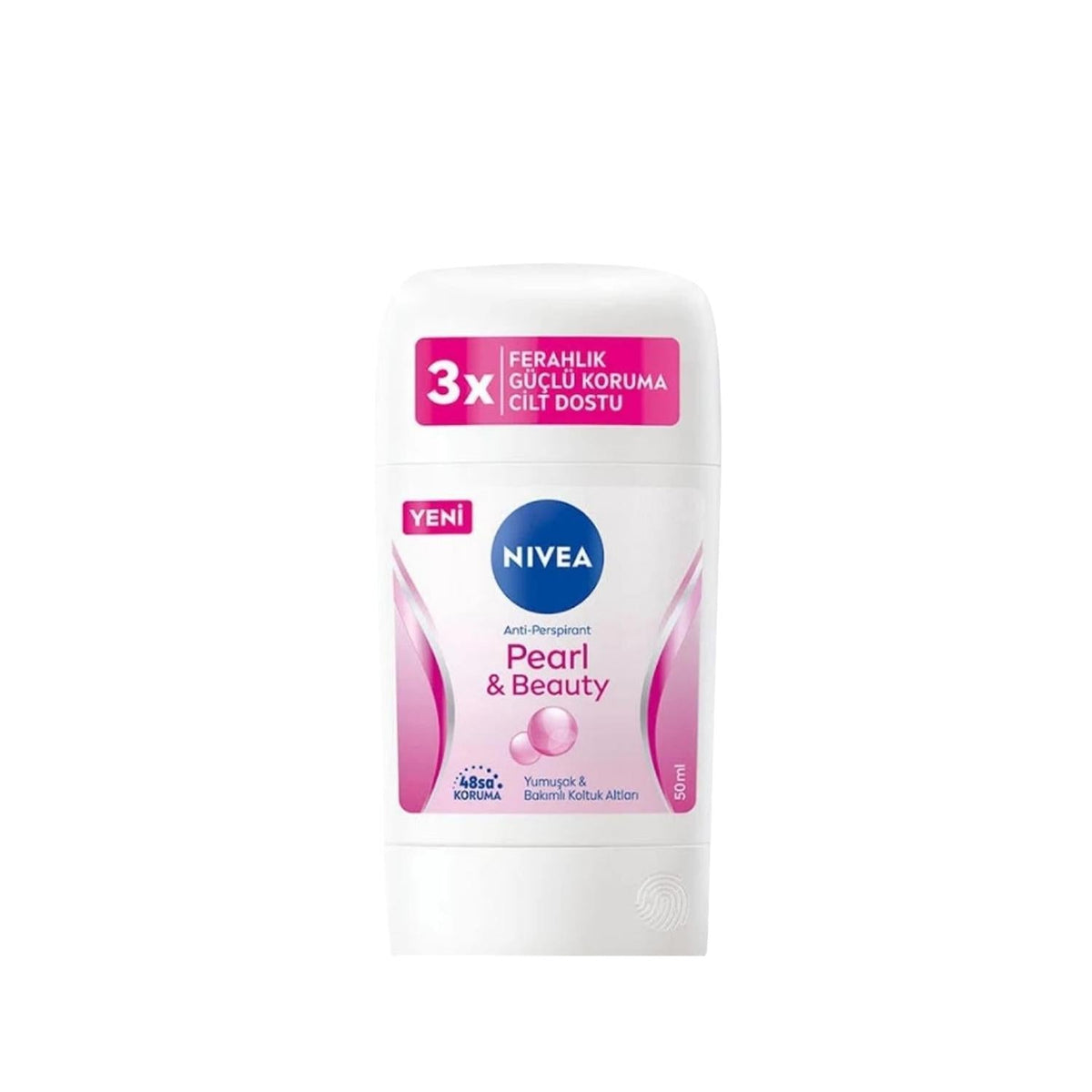 Nivea Pearl&Beauty Women's Deodorant Stick - 50ml, Effective Odor Protection for Women by Beauty Care Bag