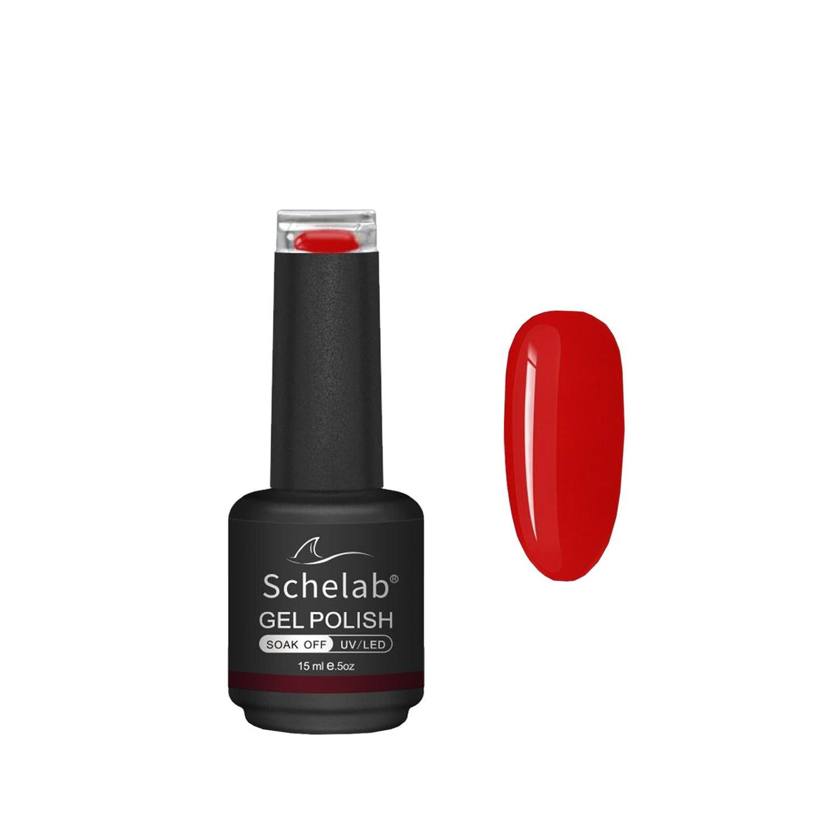 Schelab Long-Lasting Gel Nail Polish - Cherry 01, 3-Step Application, 15ml by Beauty Care Bag