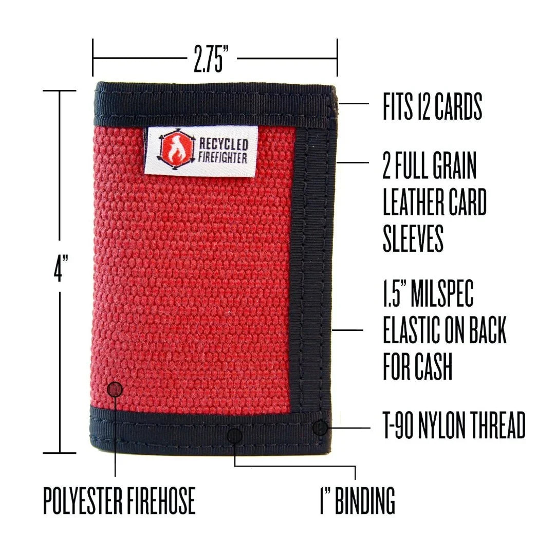 Rookie Wallet - Firehose Edition by Recycled Firefighter