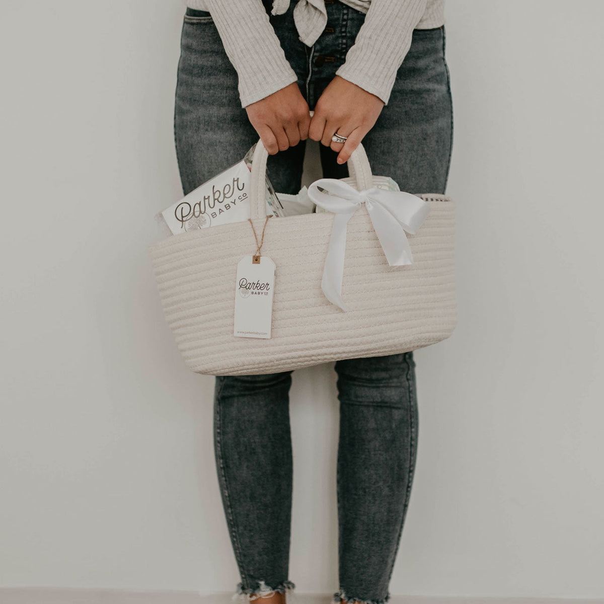 Rope Diaper Caddy by Parker Baby Co.