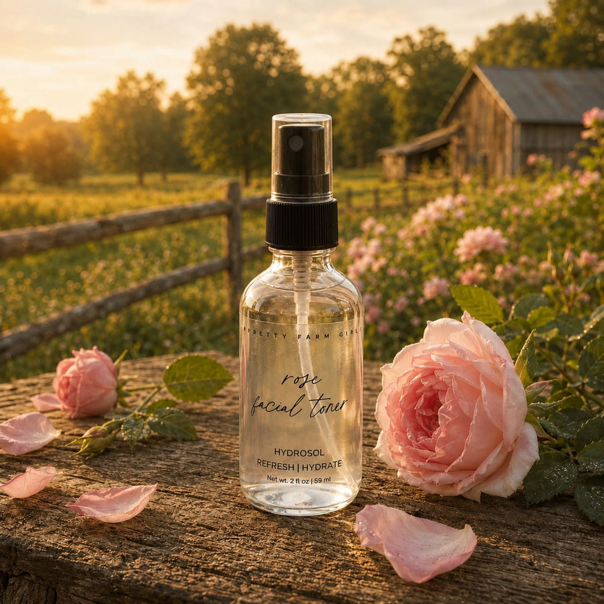Organic Pure Rose Facial Toner by Pretty farm girl