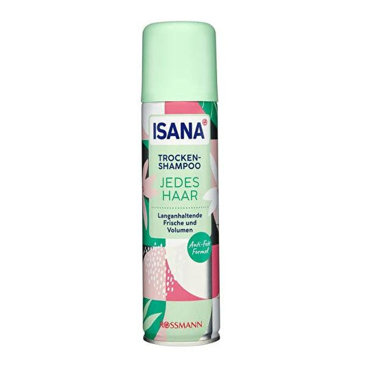 Isana Sulfate-Free Dry Shampoo for Normal and Oily Hair - 6.76 fl oz, Convenient Hair Refresh by Beauty Care Bag