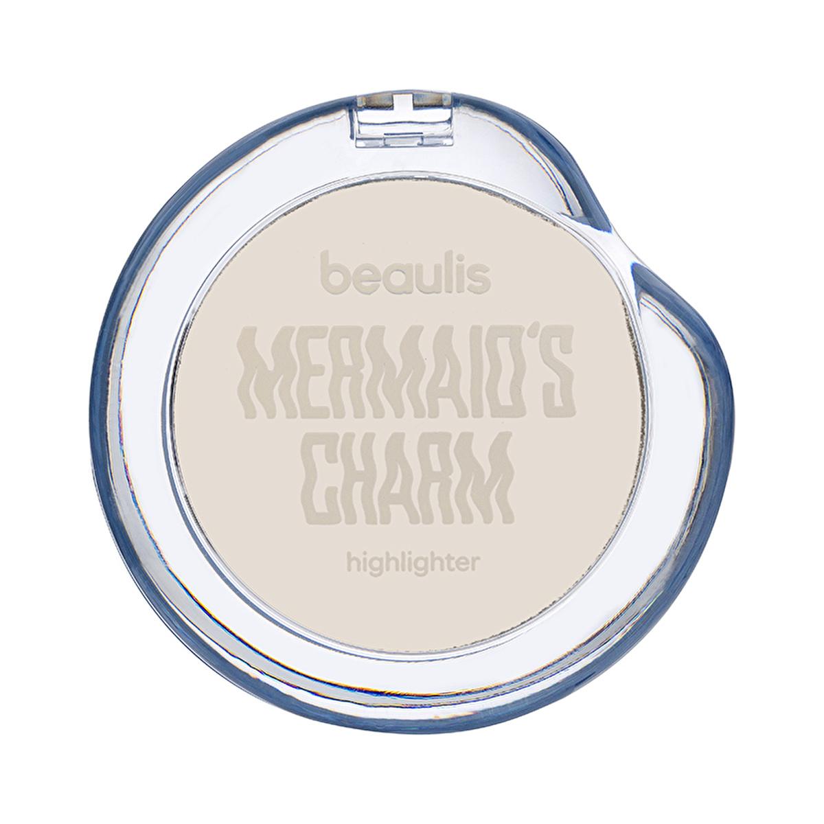 Beaulis Mermaid's Charm Highlighter: White Sands Illuminator for Shimmering, Glowing Skin by Beauty Care Bag