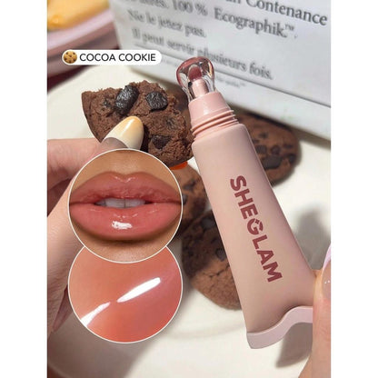 Sheglam Crystal Glaze Lip Gloss in Cocoa Cookie 514 by Beauty Care Bag