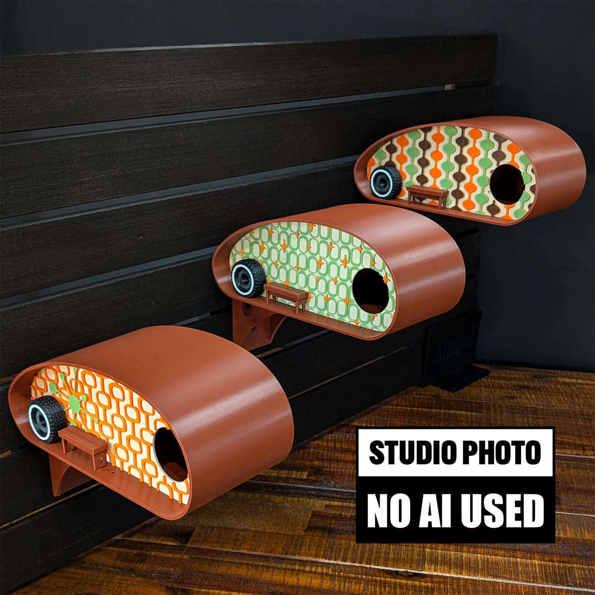 ADG42 Mid-Century Birdhouses | Retro RV Park Collection by Active Doodie Gear­®