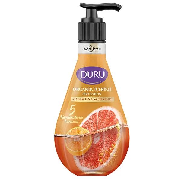 Duru Organic Mandarin Grapefruit Liquid Hand Soap - Moisturizing, Natural Hand Care - 500ml by Beauty Care Bag