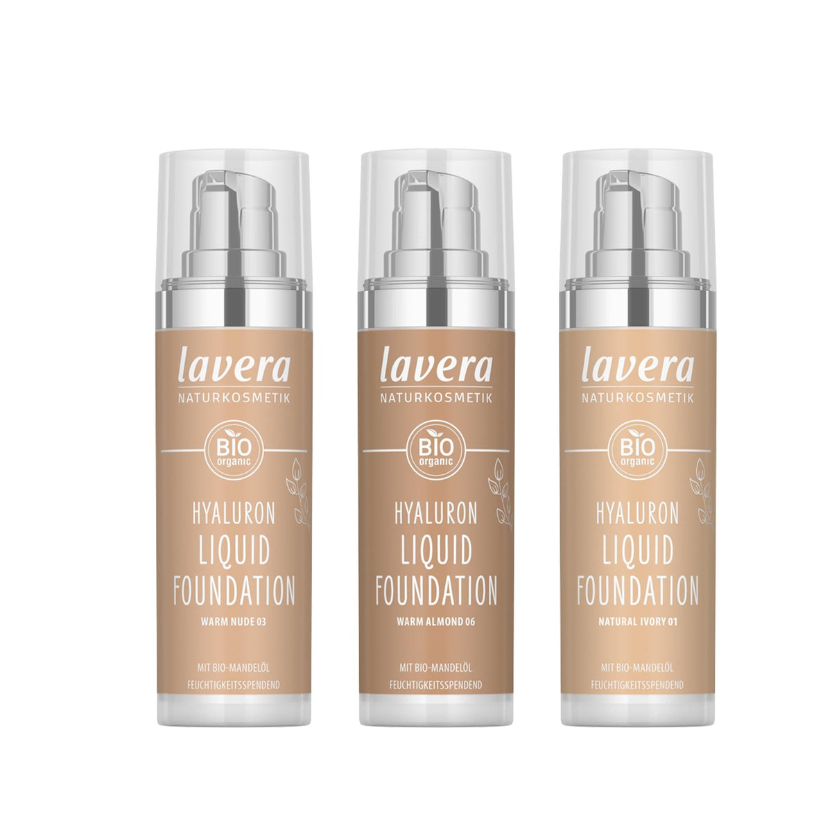 Lavera Natural Hyaluronic Liquid Foundation for Sensitive Skin - Organic Makeup with Hydrating Benefits by Beauty Care Bag