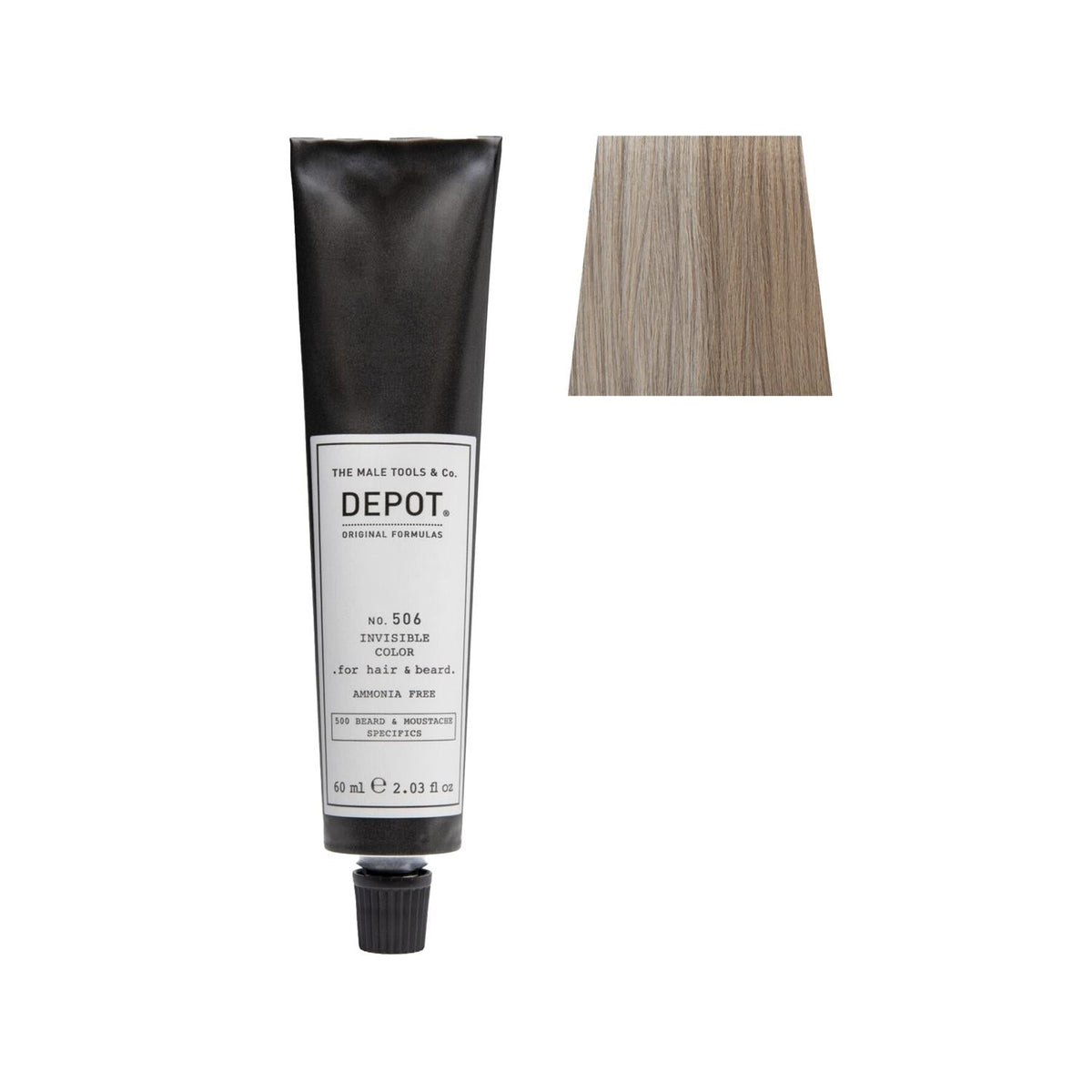 Depot No. 506 Invisible Colour Natural Titanium Hair Dye 60 ml by Beauty Care Bag