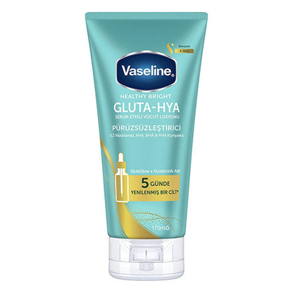 Vaseline Gluta-Hya Smooth Body Lotion: Brighten, Smooth, & Hydrate Dry Skin | Niacinamide, AHA, BHA, PHA, Hyaluronic Acid - Non-Greasy Formula by Beauty Care Bag
