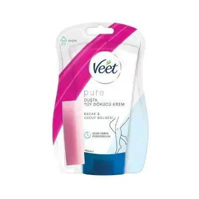 Veet Pure: Gentle In-Shower Hair Removal Cream for Sensitive Skin - Time-Saving, Smooth Results - 150ml by Beauty Care Bag