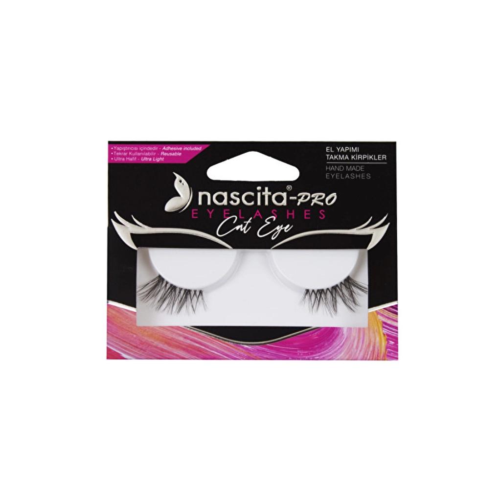 Nascita Cat Eye False Eyelashes 154 for Defined Eyes by Beauty Care Bag
