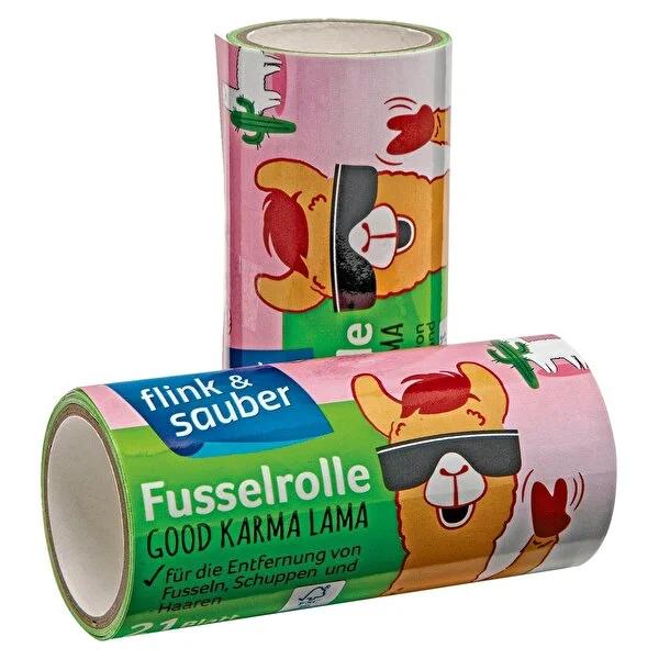 Flink & Sauber Lint Roller Refill - 2x21 Sheets - Effectively Removes Pet Hair, Clothing Lint, & Furniture Debris by Beauty Care Bag