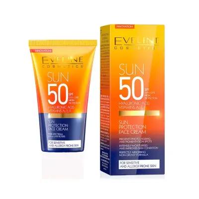 Eveline Sun Protection Face Cream SPF 50 50ml by Beauty Care Bag