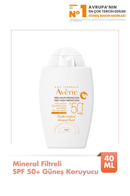 Avene mineral sunscreen SPF 50+ for sensitive skin
