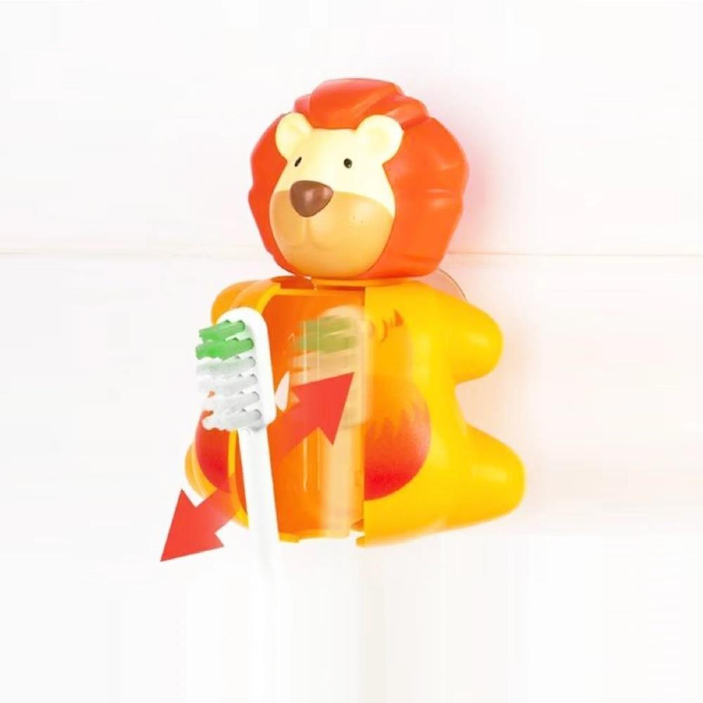 Flipper Fun Elephant Toothbrush Holder - Hygienic Storage for Kids, Bathroom Organization by Beauty Care Bag