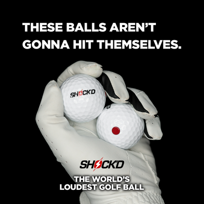 MEGA PACK (4 Red + 4 White) - SHOCK'D Golf Balls by SHOCK'D Golf Balls