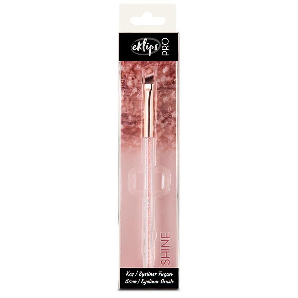 Eklips Pro Shine Eyebrow and Eyeliner Brush for Precision by Beauty Care Bag