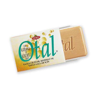 Otacõ Otal Pine Tar & Sulfur Soap: Natural Oil Balancing Bar for Oily Skin, Dandruff Control & Seborrheic Dermatitis Relief by Beauty Care Bag