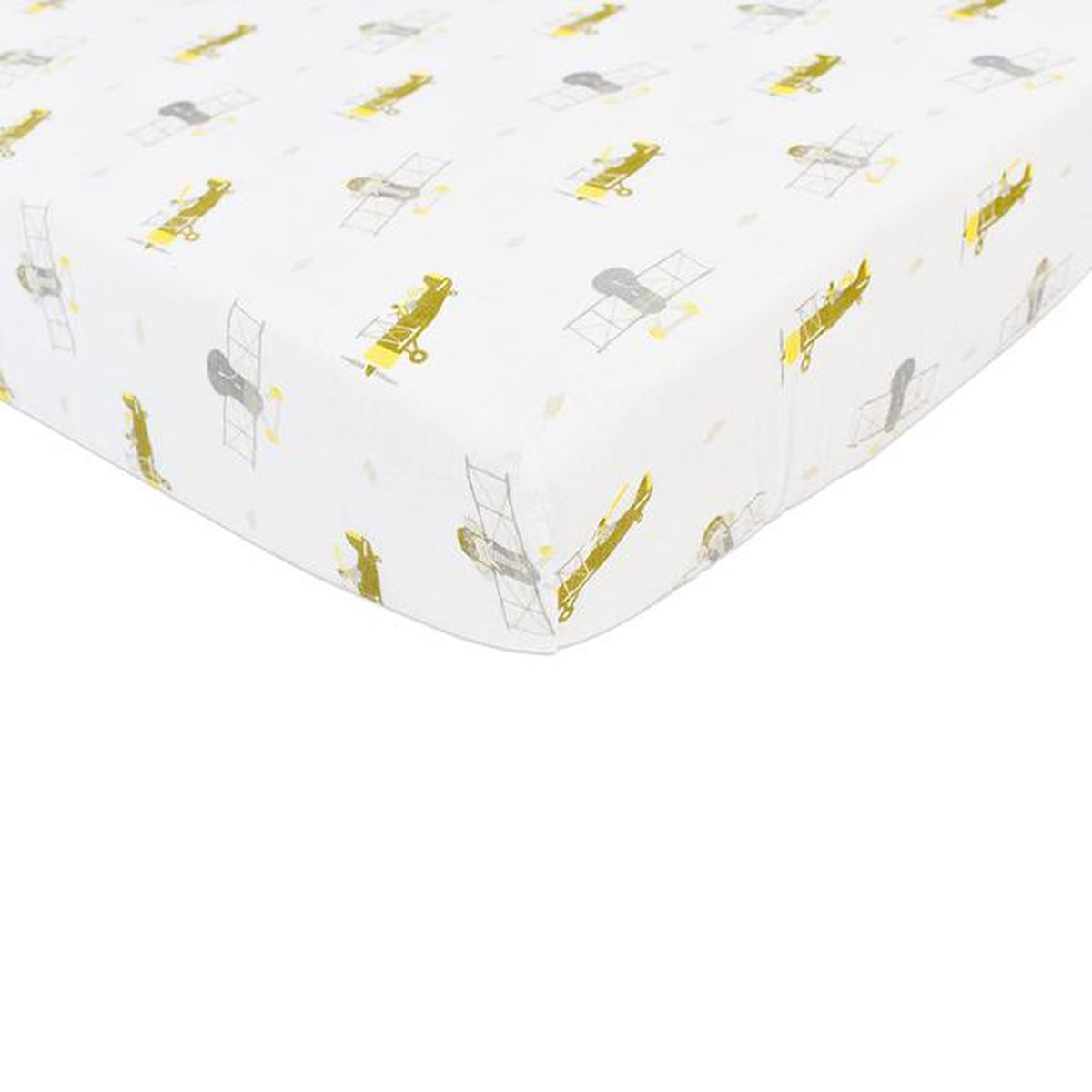Airplane Animals Crib Sheet by Lavender Charlie