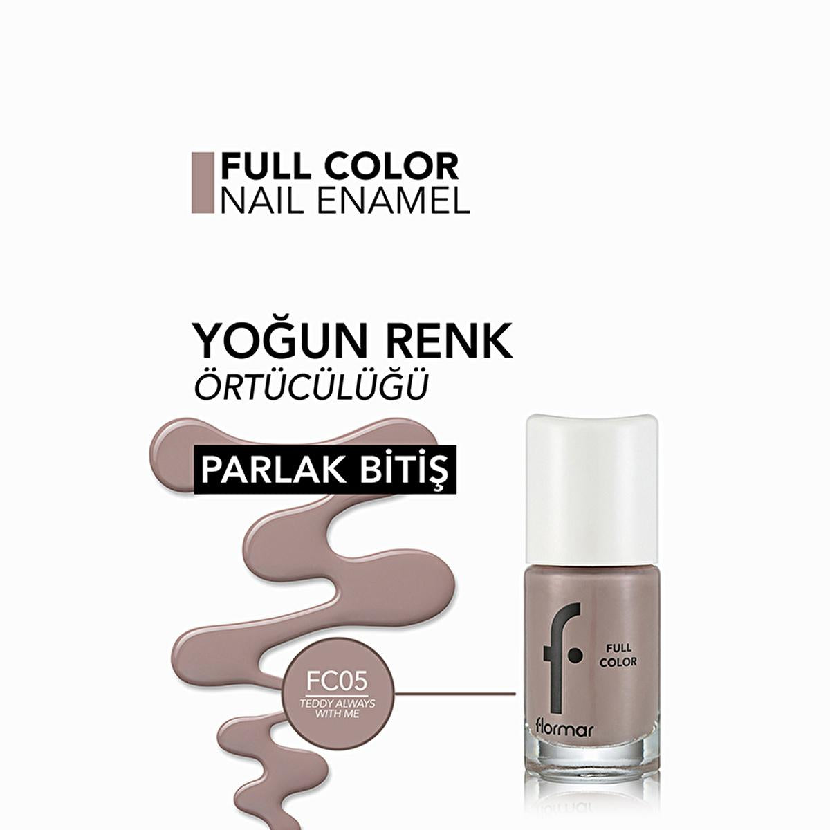 Flormar Full Color Extra Pigmented Nail Polish - Vibrant, Long-Lasting Nail Polish with High Pigmentation by Beauty Care Bag