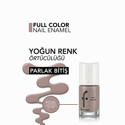 Flormar Full Color Extra Pigmented Nail Polish - Vibrant, Long-Lasting Nail Polish with High Pigmentation by Beauty Care Bag