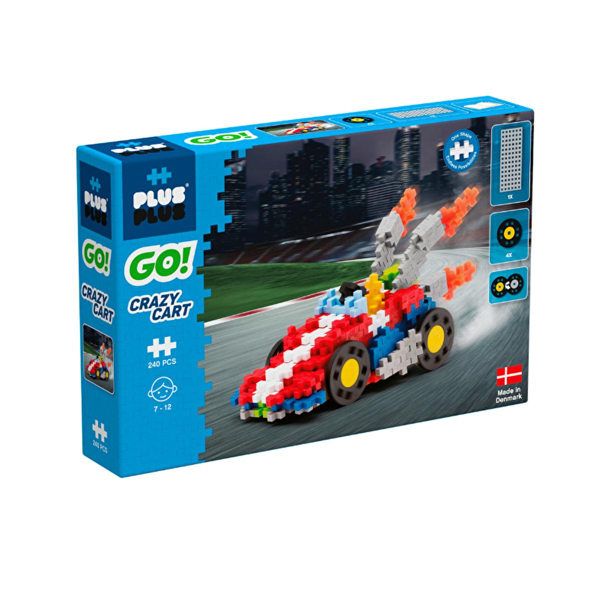 Plus Plus Go Crazy Cart 240-piece construction toy