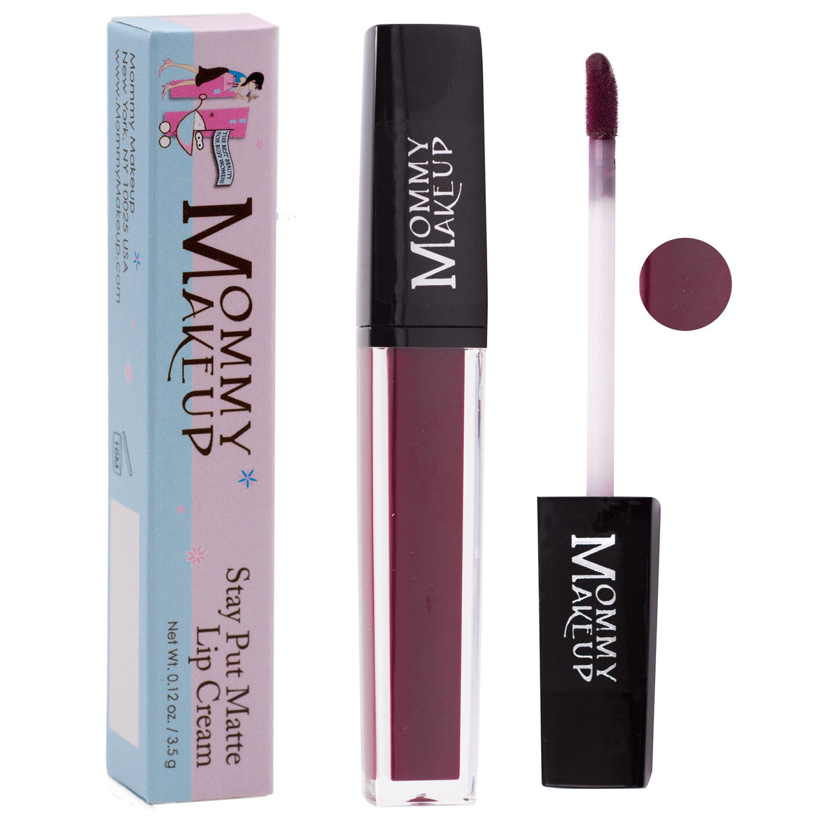 Stay Put matte liquid lip cream in Madonna